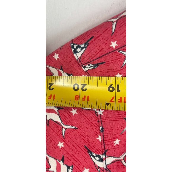 Vintage Columbia PFG Men’s Red Fishing Shirt Tuna USA Flag Short Sleeve Size M - Picture 3 of 9